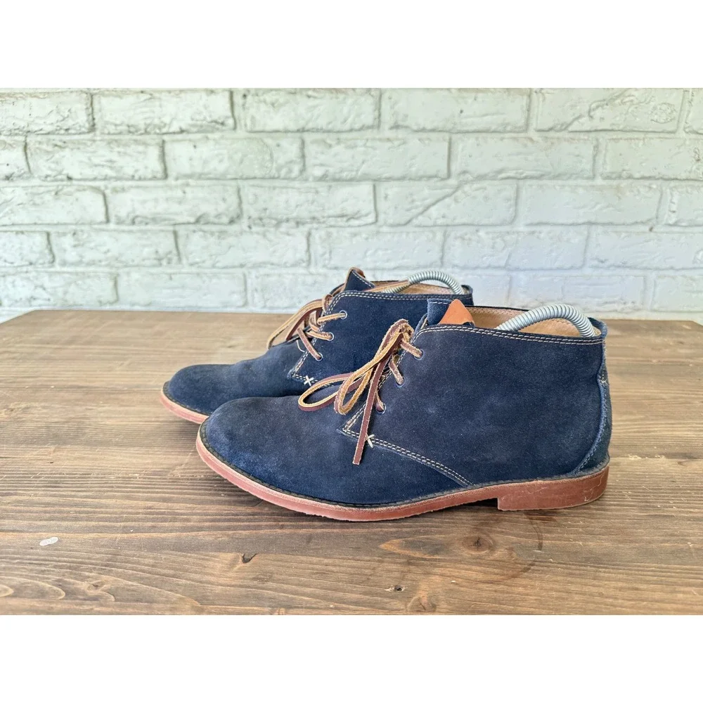 ALDO Mens Blue Suede Leather Lace‎ Up Ankle Chukka Boots EU Size 43/ US Size 10